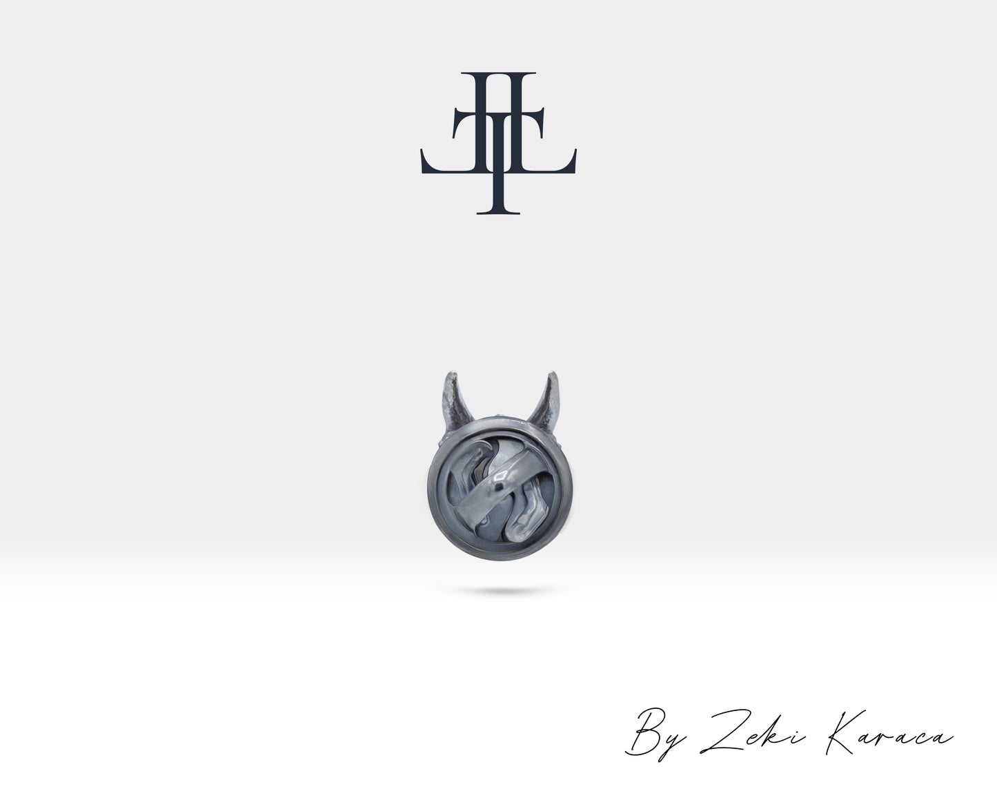 Yakutlu Ejderha Yaka İğnesi, 925K Gümüş | LZ00011R