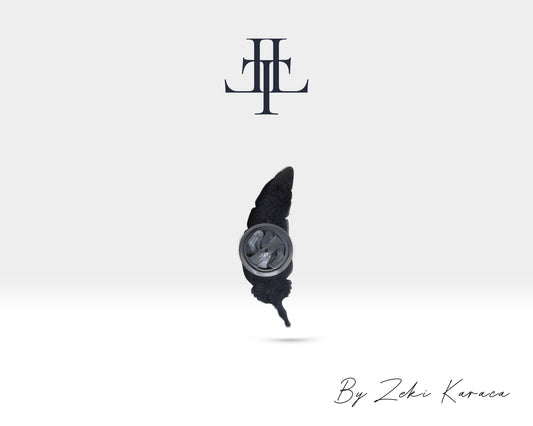 Pırlantalı Küçük Tüğ Dolma Kalem Yaka İğnesi, 925K Gümüş | LZ00006D