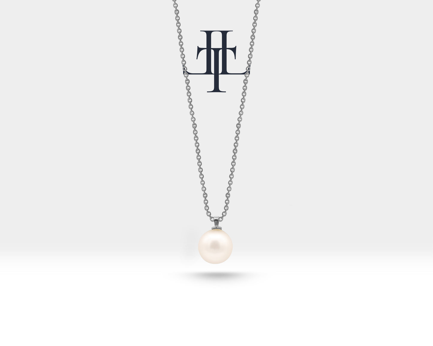 İnci Kolye, 14K Sarı-Beyaz-Kırmızı Altın | LN00003P