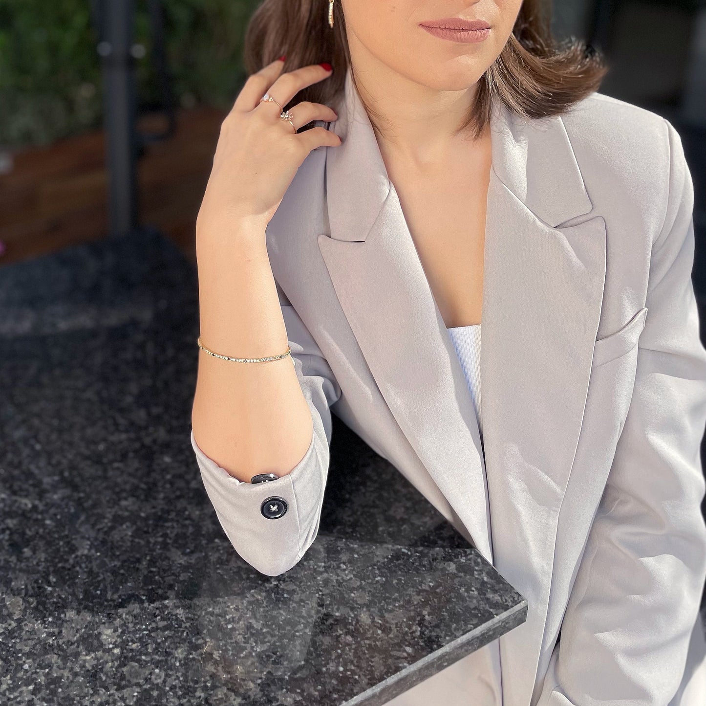 Oval Opal Yüzük, 14K Sarı-Beyaz-Kırmızı Altın | LR00003DO