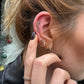 Üçlü Yıldız Yakut Piercing, 8 MM , 1.2 MM, 14K Sarı-Beyaz-Kırmızı Altın | LP00042R