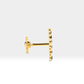 Süzme Siyah Pırlantalı Piercing, 8 MM , 1.2 MM, 14K Sarı-Beyaz-Kırmızı Altın | LP00005B