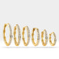Halka Pırlantalı Küpe, 8-17 MM , 14K Sarı-Beyaz-Kırmızı Altın | LE00035D