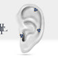 Üçlü Safir Piercing, 8 MM , 1.2 MM, 14K Sarı-Beyaz-Kırmızı Altın | LP00021S