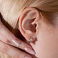 Süzme Yakutlu Piercing, 8 MM , 1.2 MM, 14K Sarı-Beyaz-Kırmızı Altın | LP00005R
