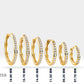 Halka Pırlantalı Küpe, 8-17 MM , 14K Sarı-Beyaz-Kırmızı Altın | LE00035D