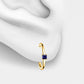 Prenses Safir Halka Piercing Küpe, 12 MM , 1.2 MM, 14K Sarı-Beyaz-Kırmızı Altın | LE00020S