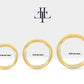 Sade Halka Piercing, 8-10-12 MM , 1.0 MM, 14K Sarı-Beyaz-Kırmızı Altın | LC00048A