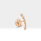 Süzme Pırlantalı Piercing, 8 MM , 1.2 MM, 14K Sarı-Beyaz-Kırmızı Altın | LP00005D