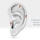 Üçgen Yakutlu Piercing, 8 MM , 1.2 MM, 14K Sarı-Beyaz-Kırmızı Altın | LP00032R