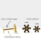 Çiçek Siyah Pırlantalı Piercing, 8 MM , 1.2 MM, 14K Sarı-Beyaz-Kırmızı Altın | LP00035B