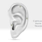 Pırlantalı Çiçek Piercing, 8 MM , 1.2 MM, 14K Sarı-Beyaz-Kırmızı Altın | LP00035D