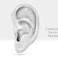 Beşli Markiz Pırlanta Piercing, 8 MM , 1.2 MM, 14K Sarı-Beyaz-Kırmızı Altın | LP00037D