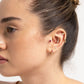 Tek Taş Yakut Piercing, 8 MM , 1.2 MM, 14K Sarı-Beyaz-Kırmızı Altın | LP00018R