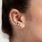 Markiz Yakut ve Pırlantalı Piercing, 8 MM , 1.2 MM, 14K Sarı-Beyaz-Kırmızı Altın | LP00026R