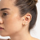 Hilal Pırlanta Piercing, 8 MM , 1.2 MM, 14K Sarı-Beyaz-Kırmızı Altın | LP00024D