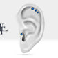 Tek Taş Safir Piercing, 8 MM , 1.2 MM, 14K Sarı-Beyaz-Kırmızı Altın | LP00018S