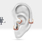 Dağınık Yakutlu Halka Piercing, 10-12 MM , 1.2 MM, 14K Sarı-Beyaz-Kırmızı Altın | LC00001R