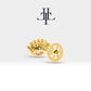 Pırlantalı Göz Piercing, 8 MM , 1.2 MM, 14K Sarı-Beyaz-Kırmızı Altın | LP00008D