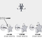 Yıldız Pırlantalı Piercing, 8 MM , 1.2 MM, 14K Sarı-Beyaz-Kırmızı Altın | LP00019D