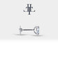 Markiz Pırlanta Piercing, 8 MM , 1.2 MM, 14K Sarı-Beyaz-Kırmızı Altın | LP00022D