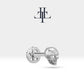 Pırlantalı Kuru Kafa Piercing, 8 MM , 1.2 MM, 14K Sarı-Beyaz-Kırmızı Altın | LP00011D