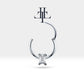 Baget Pırlantalı Halka Piercing, 12 MM , 1.2 MM, 14K Sarı-Beyaz-Kırmızı Altın | LC00007D