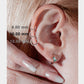 Sade Halka Piercing, 8-10-12 MM , 1.0 MM, 14K Sarı-Beyaz-Kırmızı Altın | LC00048A