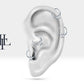 Baget Pırlantalı Halka Piercing, 12 MM , 1.2 MM, 14K Sarı-Beyaz-Kırmızı Altın | LC00007D