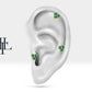 Üçlü Yeşil Garnet Piercing, 8 MM , 1.2 MM, 14K Sarı-Beyaz-Kırmızı Altın | LP00021G