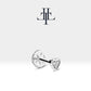 Kalp Pırlantalı Piercing, 8 MM , 1.2 MM, 14K Sarı-Beyaz-Kırmızı Altın | LP00017D