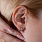 Pırlantalı Kelebek Piercing, 8 MM , 1.2 MM, 14K Sarı-Beyaz-Kırmızı Altın | LP00006D