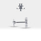 Pırlantalı Kutup Yıldızı Piercing, 8 MM , 1.2 MM, 14K Sarı-Beyaz-Kırmızı Altın | LP00001D
