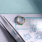 Baget Zümrüt Halka Piercing Küpe, 12 MM , 1.2 MM, 14K Sarı-Beyaz-Kırmızı Altın | LE00002E