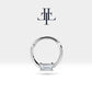 Baget Pırlantalı Halka Piercing, 12 MM , 1.2 MM, 14K Sarı-Beyaz-Kırmızı Altın | LC00008D