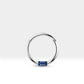 Baget Safirli Halka Piercing, 10-12 MM , 1.2 MM, 14K Sarı-Beyaz-Kırmızı Altın | LC00016S