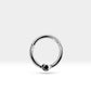 Amerikan Mıhlama Siyah Pırlantalı Halka Piercing, 10 MM , 1.2 MM, 14K Sarı-Beyaz-Kırmızı Altın | LC00033B