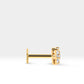 Köşeli Çiçek Pırlantalı Piercing, 8 MM , 1.2 MM, 14K Sarı-Beyaz-Kırmızı Altın | LP00004D