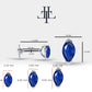 Markiz Safir Piercing, 8 MM , 1.2 MM, 14K Sarı-Beyaz-Kırmızı Altın | LP00022S