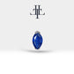Markiz Safir Piercing, 8 MM , 1.2 MM, 14K Sarı-Beyaz-Kırmızı Altın | LP00022S