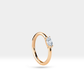 Markiz Pırlanta Halka Piercing Küpe, 12 MM , 1.2 MM, 14K Sarı-Beyaz-Kırmızı Altın | LE00027D