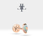 Markiz Opal Piercing, 8 MM , 1.2 MM, 14K Sarı-Beyaz-Kırmızı Altın | LP00022O
