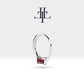 Baget Yakutlu Halka Piercing, 12 MM , 1.2 MM, 14K Sarı-Beyaz-Kırmızı Altın | LC00008R