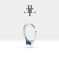 Baget Safirli Halka Piercing, 12 MM , 1.2 MM, 14K Sarı-Beyaz-Kırmızı Altın | LC00008S