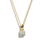 Tektaş African Opal Kolye, 14K Sarı-Beyaz-Kırmızı Altın | LN00001O
