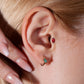 Markiz Yakut Piercing, 8 MM , 1.2 MM, 14K Sarı-Beyaz-Kırmızı Altın | LP00022R