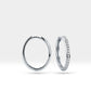 Halka Pırlantalı Küpe, 8-17 MM , 14K Sarı-Beyaz-Kırmızı Altın | LE00035D
