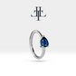 Damla Safir Halka Piercing Küpe, 12 MM , 1.2 MM, 14K Sarı-Beyaz-Kırmızı Altın | LE00008S