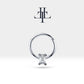 Baget Pırlantalı Halka Piercing, 12 MM , 1.2 MM, 14K Sarı-Beyaz-Kırmızı Altın | LC00007D